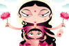 Lotus Goddess And Child - Framed Prints