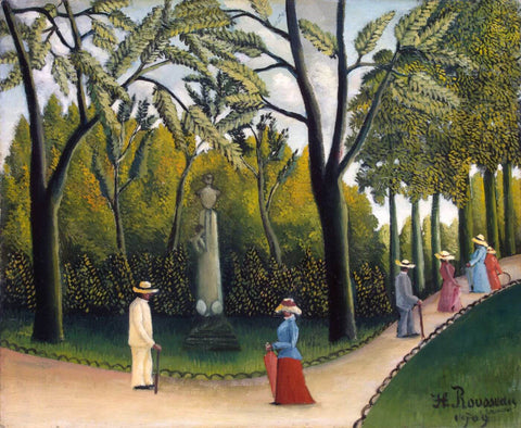 Luxembourg Gardens Monument to Chopin - Henri Rousseau by Henri Rousseau