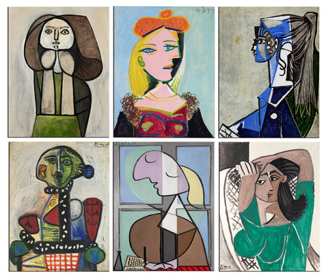 Pablo Picasso - Set of 6 Portraits Fridge Magnets by Pablo Picasso