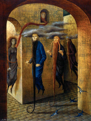 Capillary Locomotion (Locomoción Capilar) - Remedios Varo by Remedios Varo