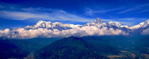 Macchapuchare Mountains in Pokhara Nepal by Jeffry Juel