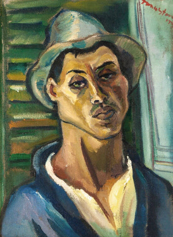Madeiran Man - Irma Stern - Portrait Painting - Art Prints by Irma Stern
