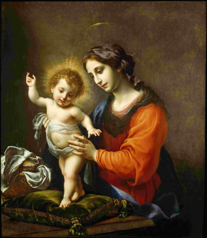 Madona Delle Pietre Dure (Madonna And Child) by Carlo Dolci