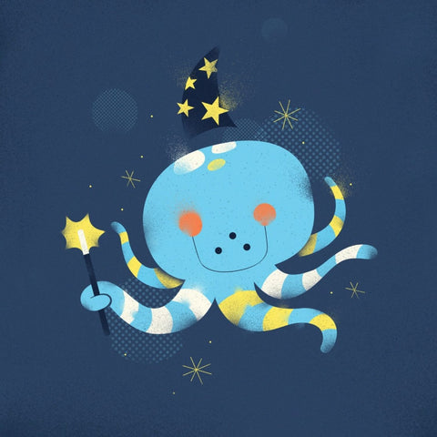 Magic Octopus by Eleena Noel