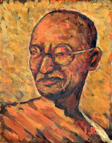 Mahatma Gandhi - Jamini Roy - Life Size Posters by Jamini Roy