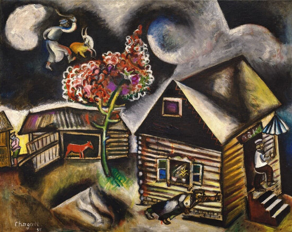 Rain (La Pluie) - Marc Chagall - Framed Prints
