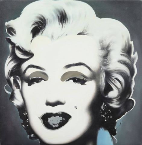 Marilyn Monroe (Monochrome) - Andy Warhol - Pop Art Masterpiece by Andy Warhol