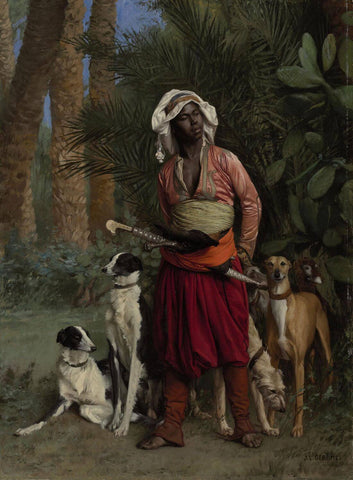 Master Of The Hounds - Jean-Leon Gerome - Orientalism Art Painting by Jean Leon Gerome