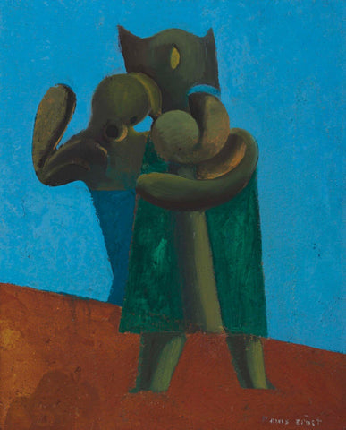 The Man And The Woman (Lhomme Et La Femme) by Max Ernst