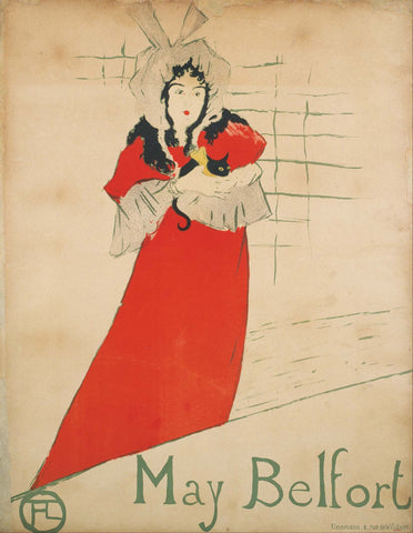 May Belfort - Posters by Henri de Toulouse-Lautrec