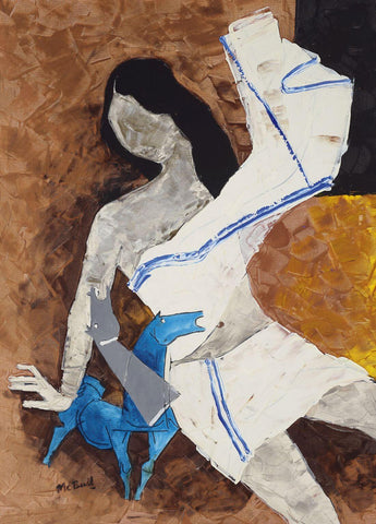 Medha II- Maqbool Fida Husain – Painting by M F Husain