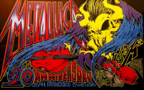 Metallica - 20th Anniversary Concert 2019 San Francisco - Hard Rock Music Graphic Poster - Canvas Prints by Jacob George