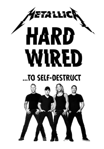Metallica - Hardwired To Self Destruct - Heavy Metal Band Music Poster - Canvas Prints by Jacob George