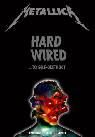 Metallica - Hardwired To Self Destruct - Heavy Metal Music Poster - Canvas Prints by Jacob George