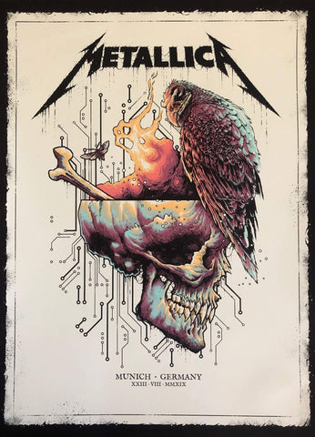 Metallica - Munich Concert 2019 - Music Concert Poster - Canvas Prints by Jacob George