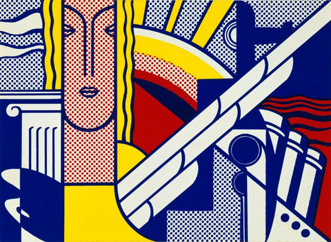 Modern Art Poster - Roy Lichtenstein -  Pop Art Masterpiece by Roy Lichtenstein