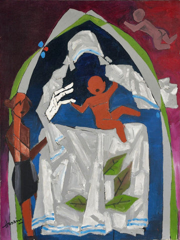 Mother Teresa - Maqbool Fida Husain by M F Husain