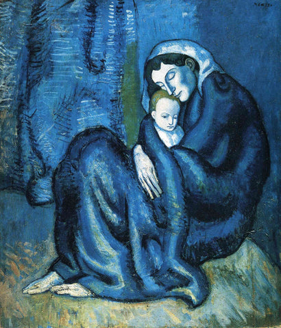 Pablo Picasso - Mere Et Enfant - Mother and Child by Pablo Picasso