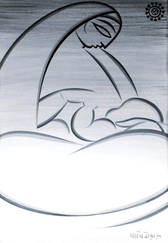 Mothers Lap - Life Size Posters by Jamini Roy