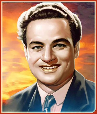 Mukesh - Legendary Indian Playback Singer - Art Painting Poster 1 by Anika