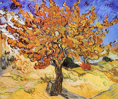 Mulberry Tree - Canvas Prints by Vincent Van Gogh