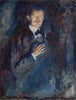 Self-Portrait with Burning Cigarette - Edvard Munch - Framed Prints