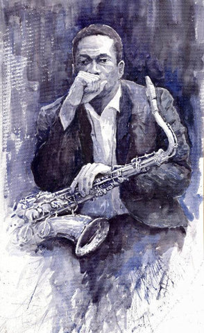 Music Collection - Jazz Legends - John Coltrane - Art by Stephen Marks