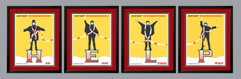 Music and Musicians Collection - Beatles HELP - Graphic Art Panel - Art Prints