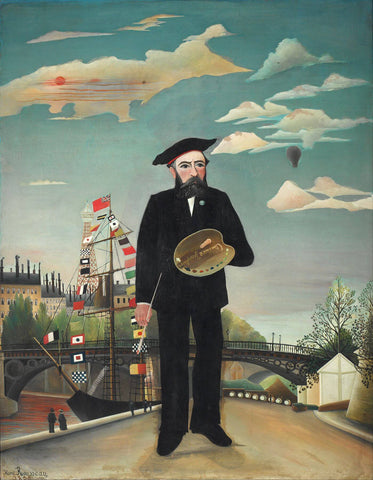 Myself - Self Portrait - Henri Rousseau by Henri Rousseau