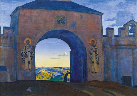 And We are Opening the Gates - Nicholas Roerich Painting – Landscape Art - Art Prints