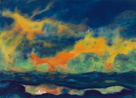 Autumn Sky By The Sea (Herbsthimmel Am Meer) by Emil Nolde