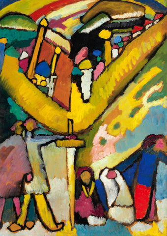 Study for Improvisation 8 - (Studie Fur Improvisation 8) - Wasily Kandinsky by Wassily Kandinsky
