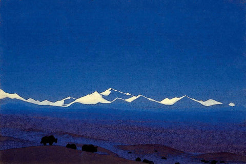 Nan Shan - Tibetan Frontier - Nicholas Roerich by Nicholas Roerich