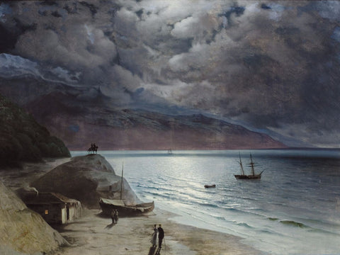 Night At Gurzof - Life Size Posters by Ivan Aivazovsky