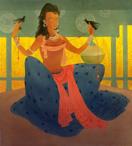 Nightingales by Abdur Rahman Chughtai