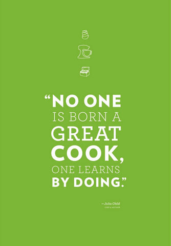 No One Is Born A Great Cook by Tallenge Store