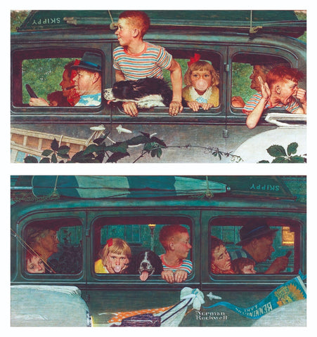Coming And Going - Canvas Prints by Norman Rockwell