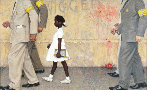 The Problem We All Live With - Canvas Prints by Norman Rockwell