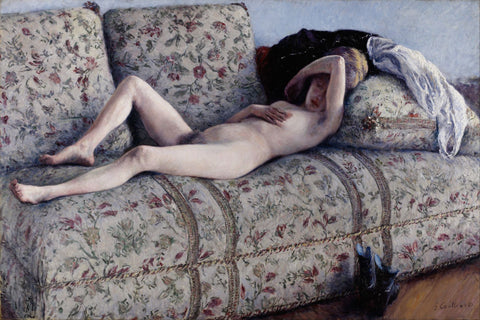 Nude on a Couch - Life Size Posters by Gustave Caillebotte
