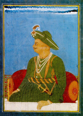 Portrait Of Tipu Sultan, The Tiger Of Mysore - Canvas Prints by Anonymous Artist