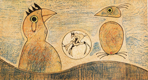 Oiseaux Souterraines - (Underground birds) - Life Size Posters by Max Ernst