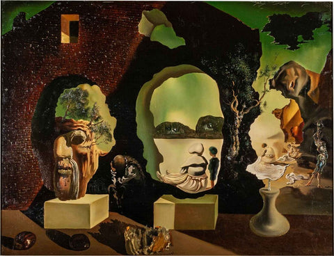 Old Age, Adolescene, Infancy (The Three Ages) - Salvador Dali - Surrealist Painting by Salvador Dali
