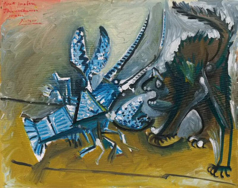 Pablo Picasso - Le Homard Et Le Chat - Lobster And The Cat by Pablo Picasso