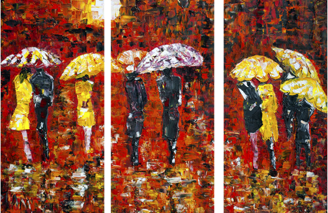 Painting - Umbrellas - Art Panels by Christopher Noel