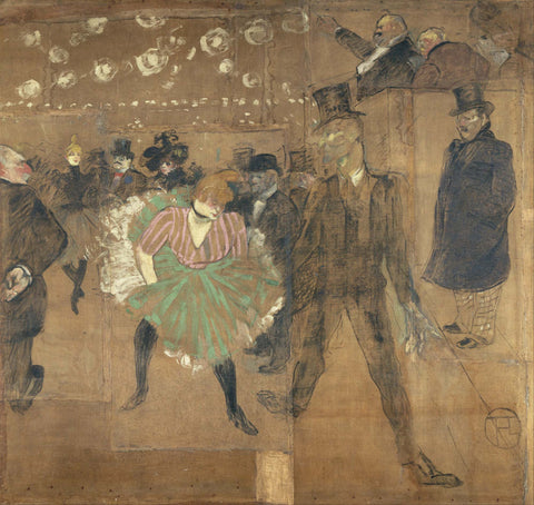 Panneaux pour la baraque de la Goulue, à la Foire du Trône à Paris - Life Size Posters by Henri de Toulouse-Lautrec