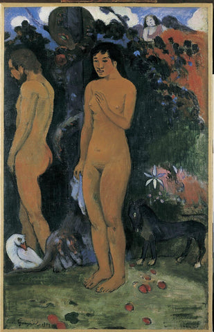 Adam and Eve - Paul Eugene Henri Gauguin by Paul Gauguin