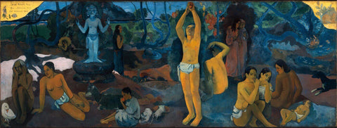 Where Do We Come From? What Are We? Where Are We Going? - Life Size Posters by Paul Gauguin