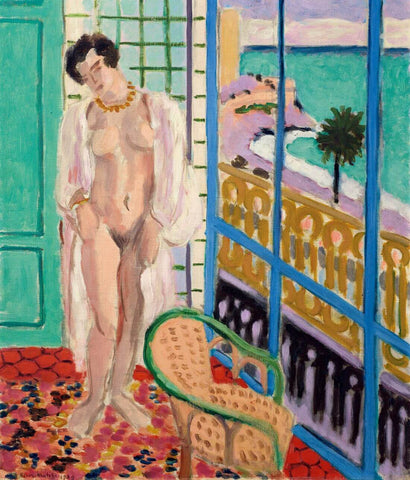 Pearly Nude By The Window ( Nu à la Fenêtre) - Henri Matisse - Post-Impressionist Art Painting - Life Size Posters