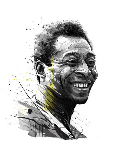 Pele - Brazil - FIFA Legends - Football Art Poster by Tallenge