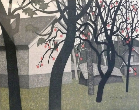 Persimmon Grove - Framed Prints by Kiyoshi Sait?